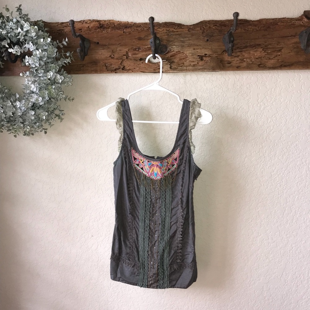 Miss Me embellished tank top